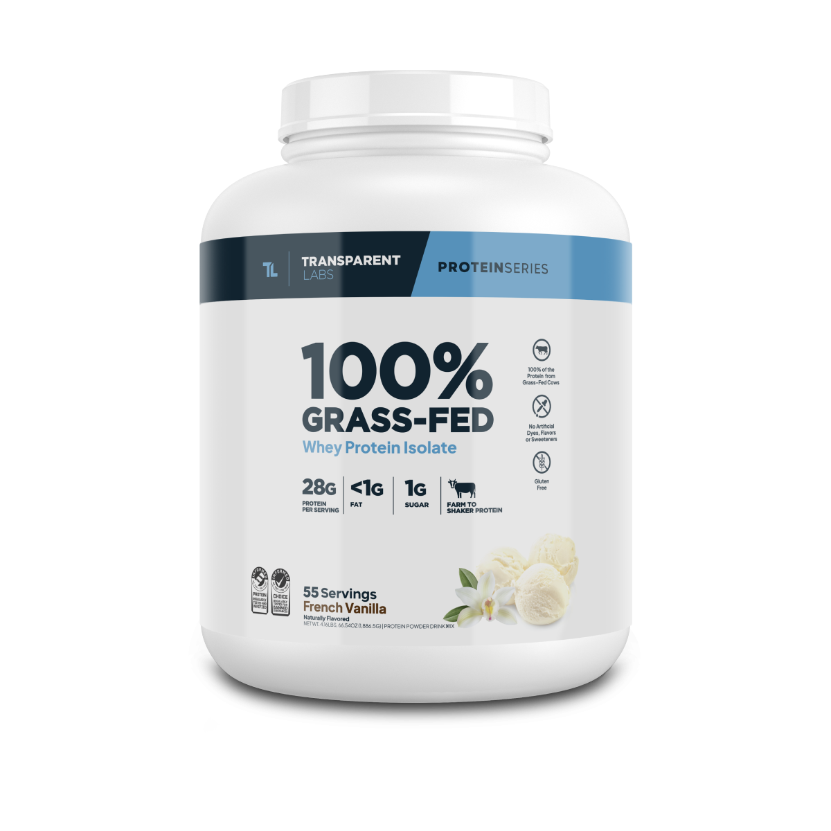 Whey Protein Isolate | 100% Grass Fed Protein Powder