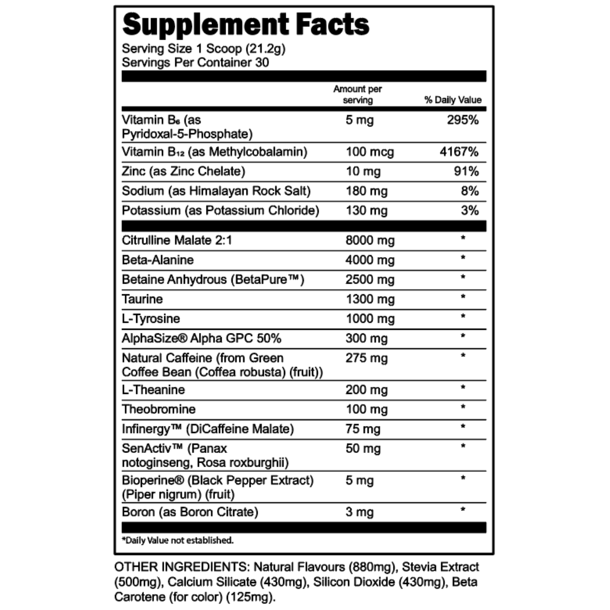 BULK BLACK Pre-Workout