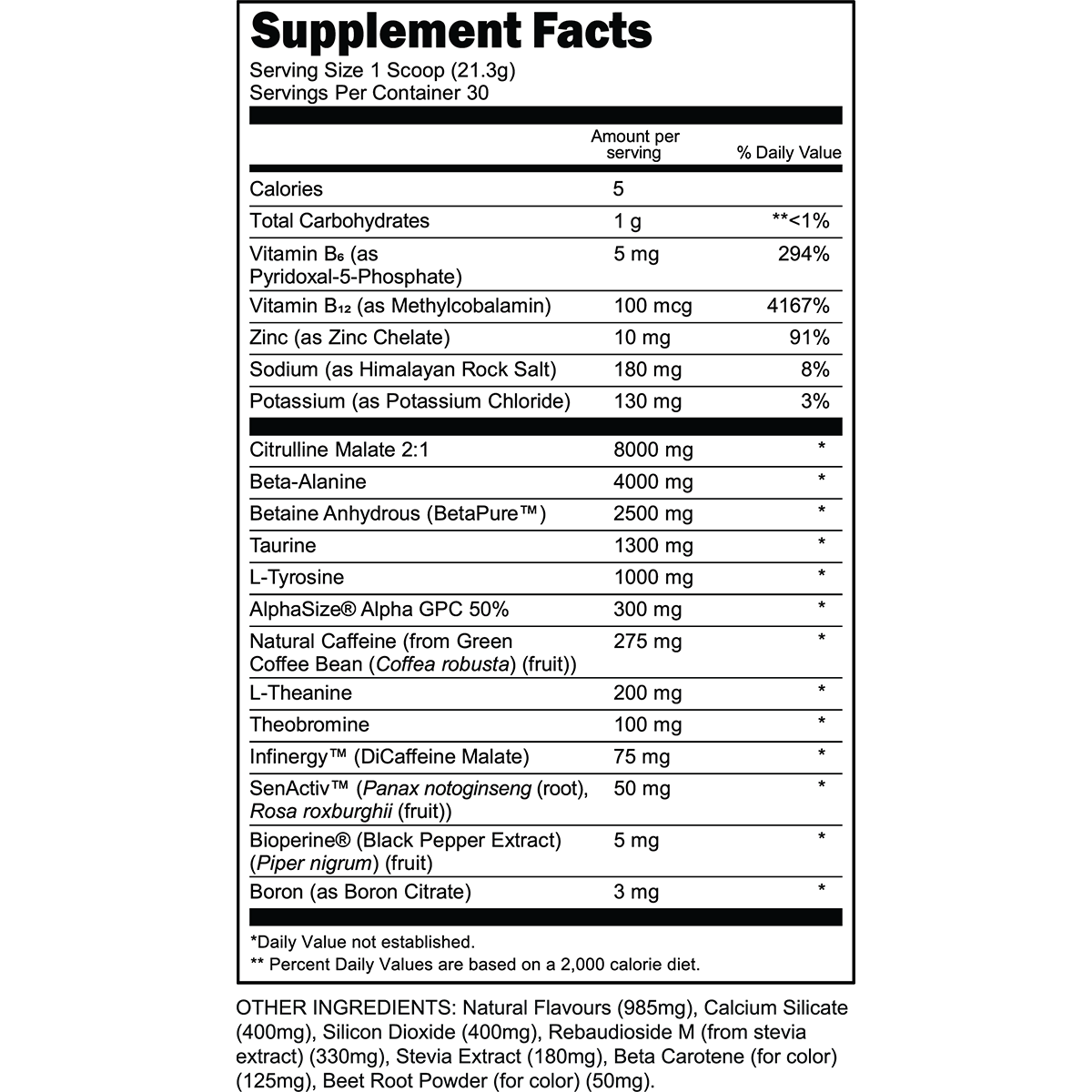 BULK BLACK Pre-Workout