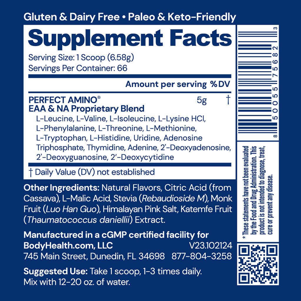 Perfect Amino Powder NSF Certified for Sport