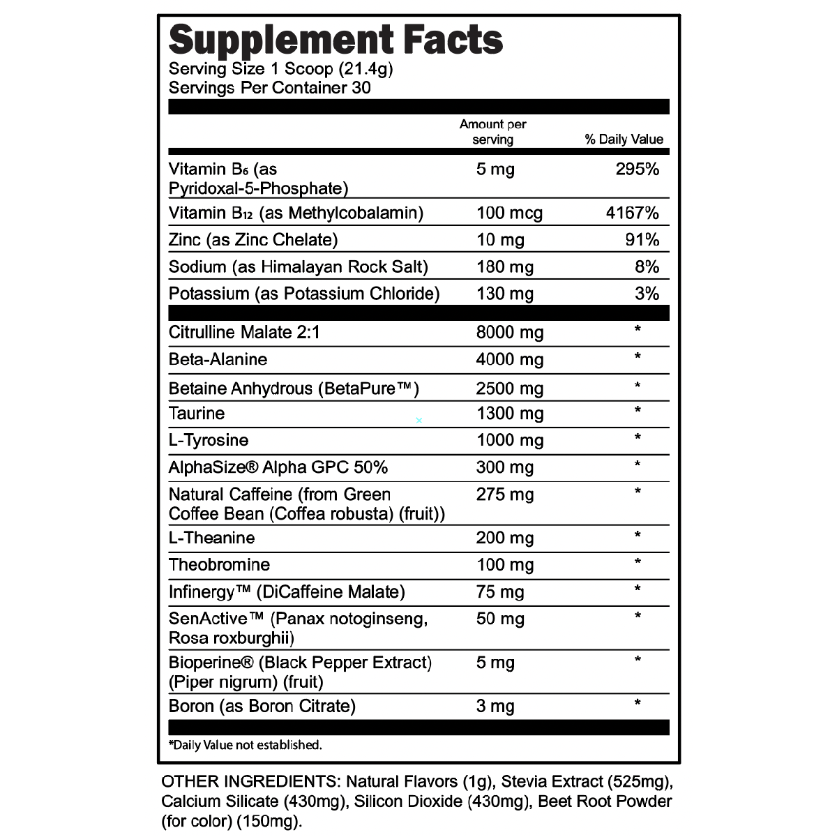 BULK BLACK Pre-Workout