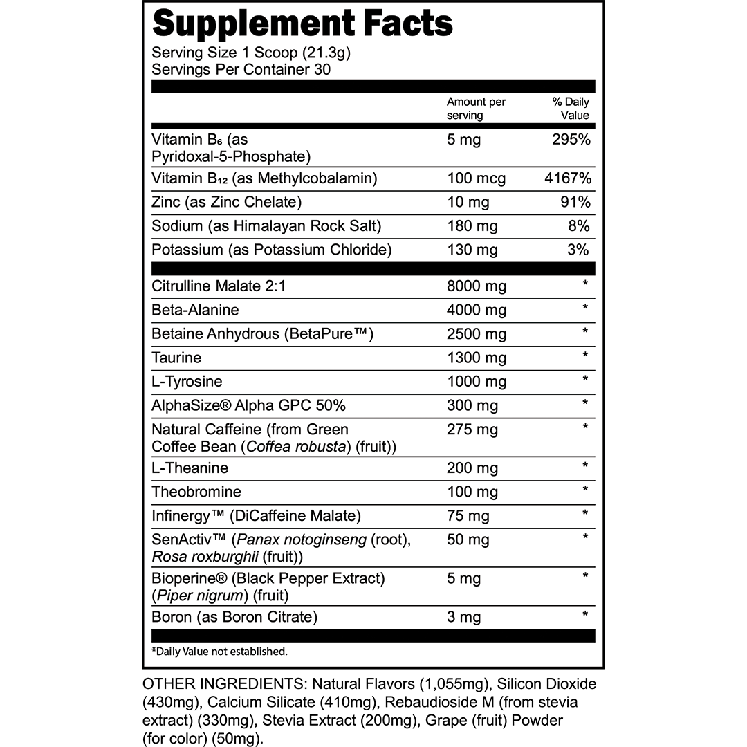 BULK BLACK Pre-Workout