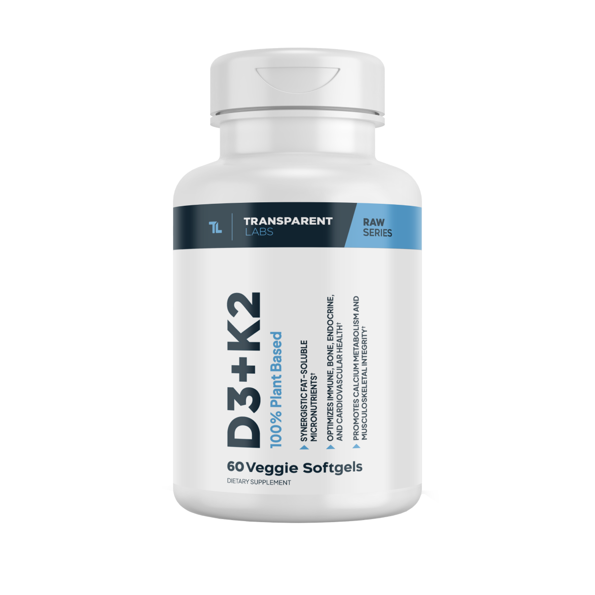 Vitamin D3 and K2 Softgels | 60 Servings