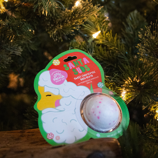 Santa Suds Bath Bomb Card