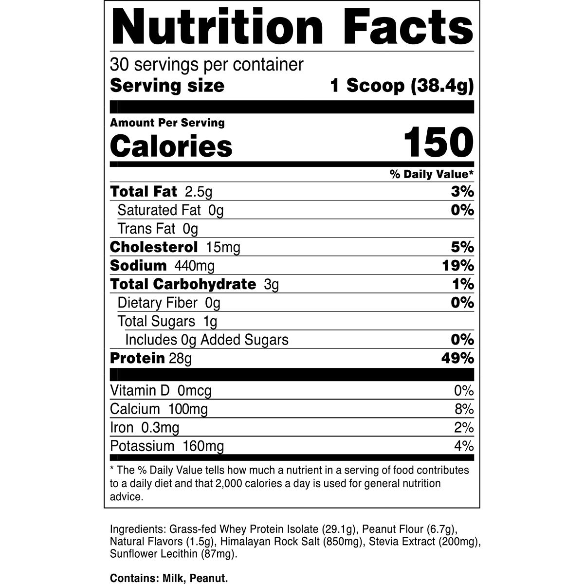 Whey Protein Isolate | 100% Grass Fed Protein Powder