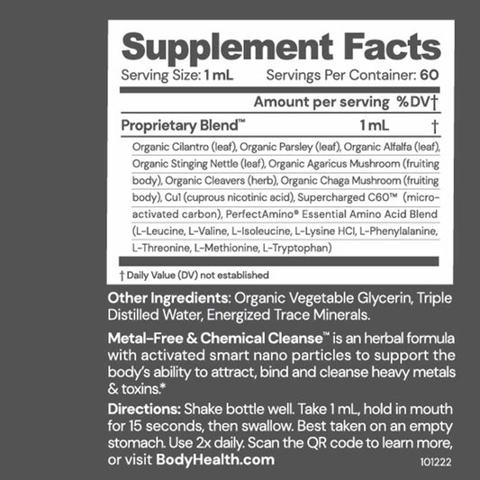 Metal-Free & Chemical Cleanse
