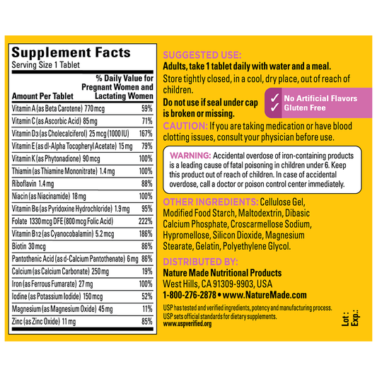Prenatal Multivitamin Tablets