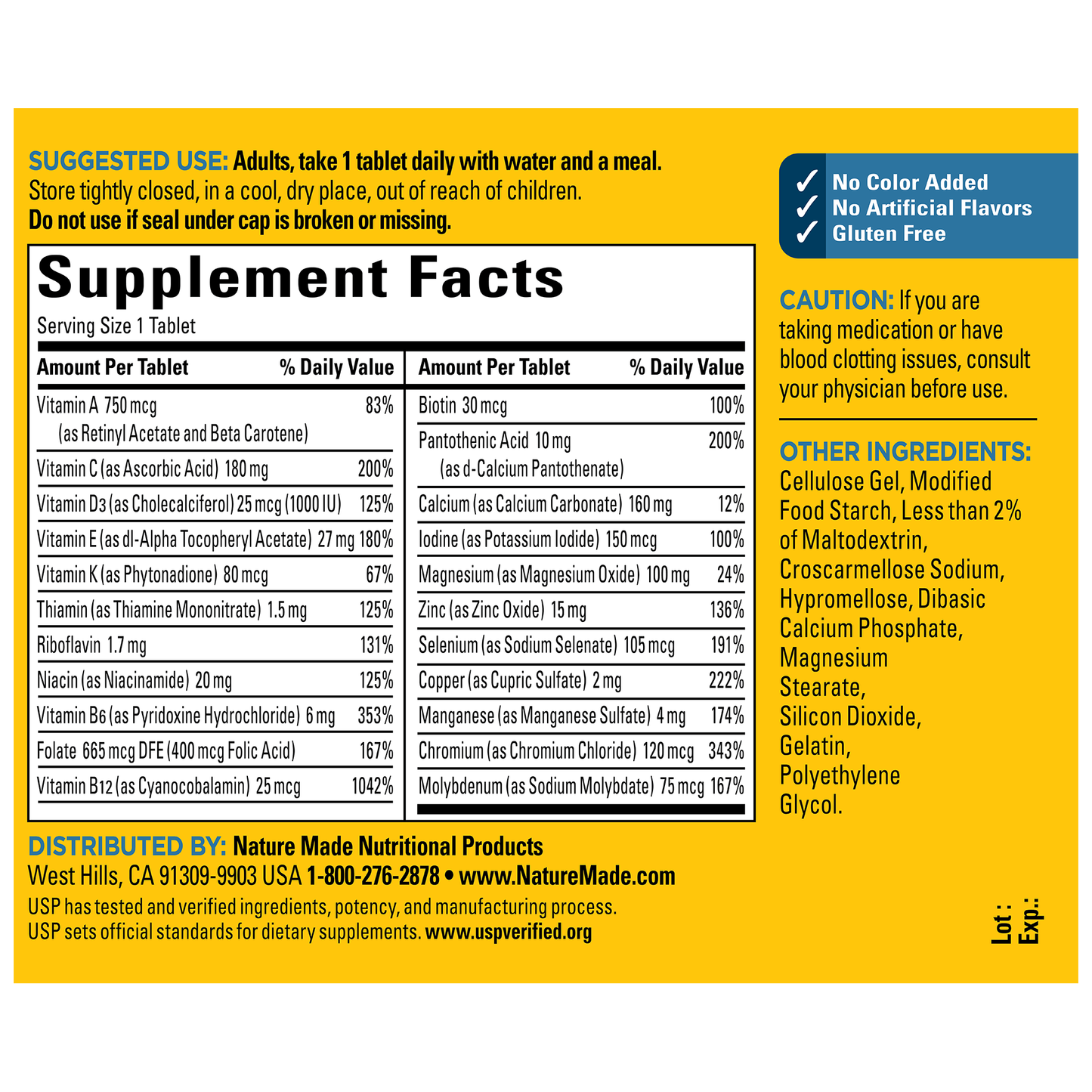 Men's Multivitamin 50+ Tablets