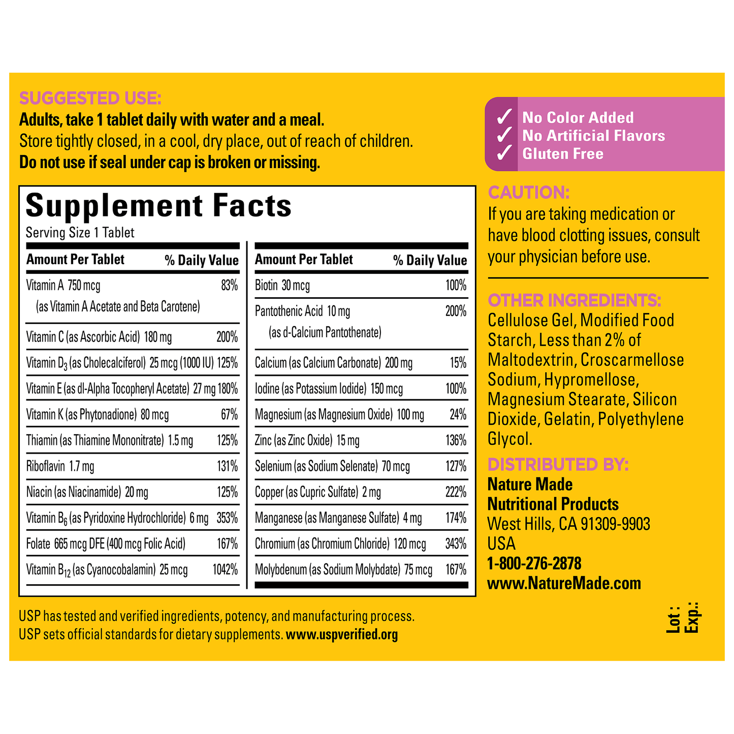 Women's Multivitamin 50+ Tablets
