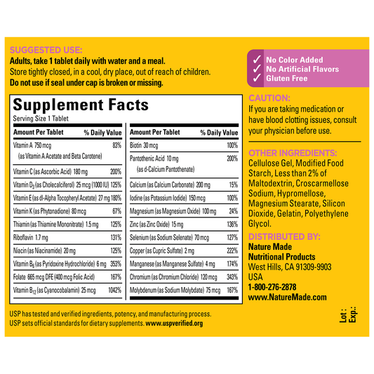 Women's Multivitamin 50+ Tablets