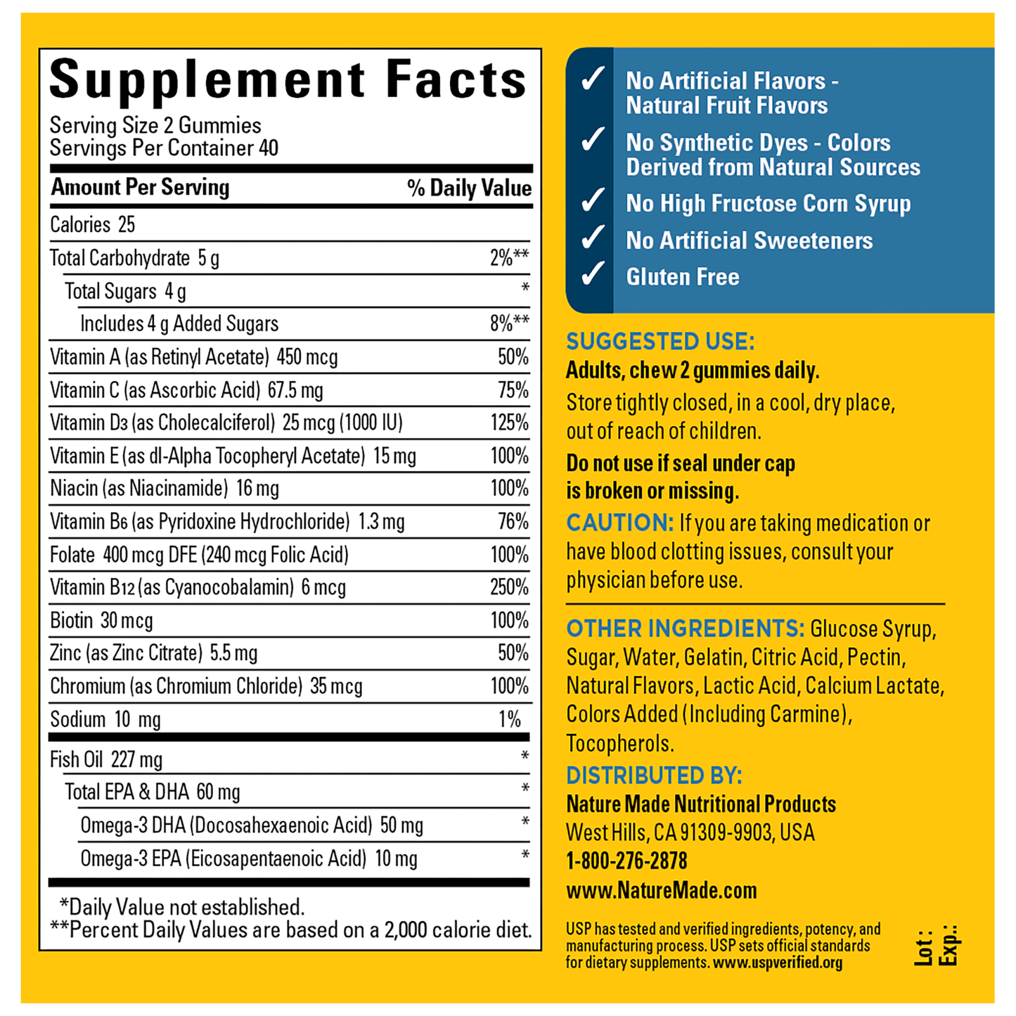 Multi + Omega-3 for Him Gummies