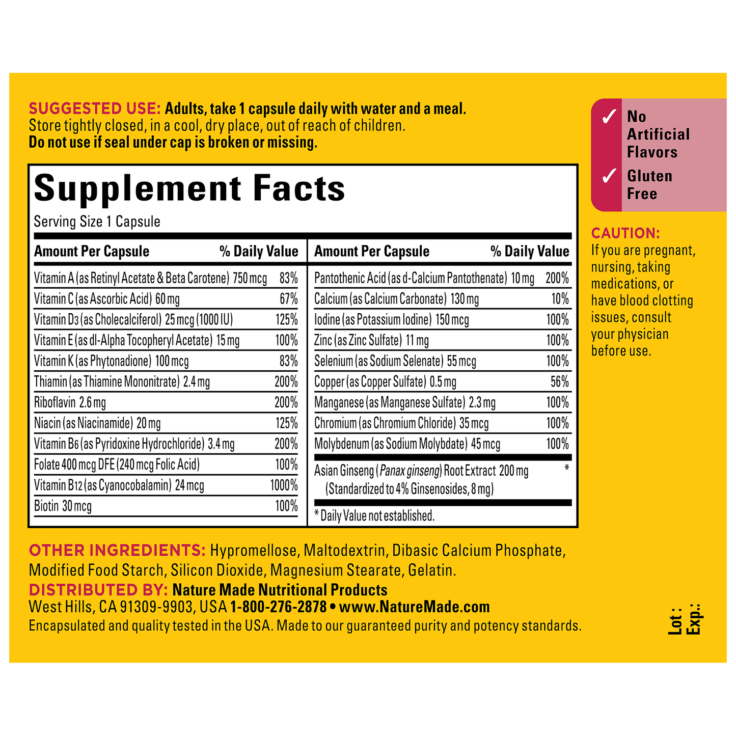 Multi + Ginseng Capsules