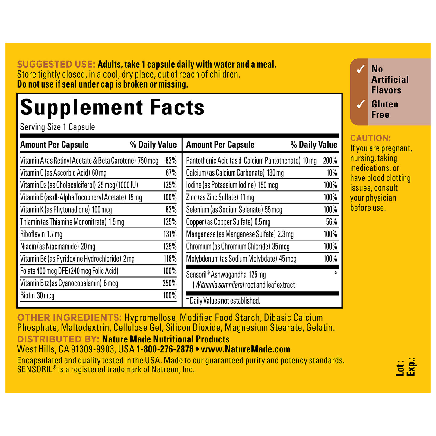 Multi + Ashwagandha Capsules