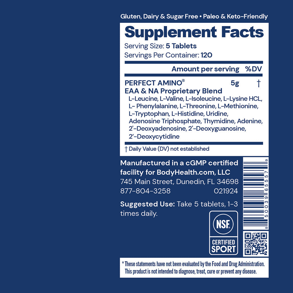 Perfect Amino Tablets NSF Certified for Sport 600ct