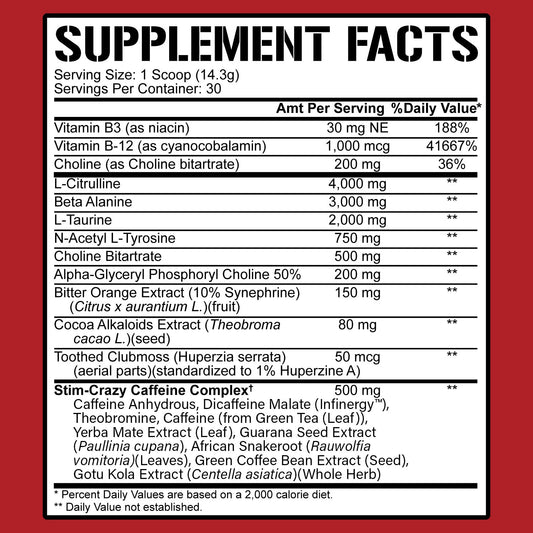 5150 High Stimulant Pre-Workout
