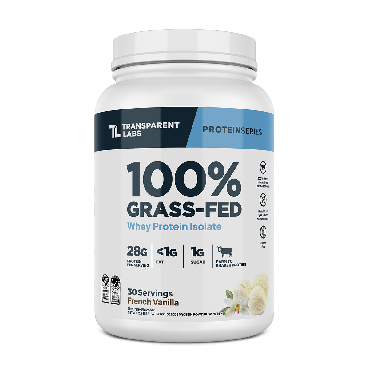 Whey Protein Isolate | 100% Grass Fed Protein Powder