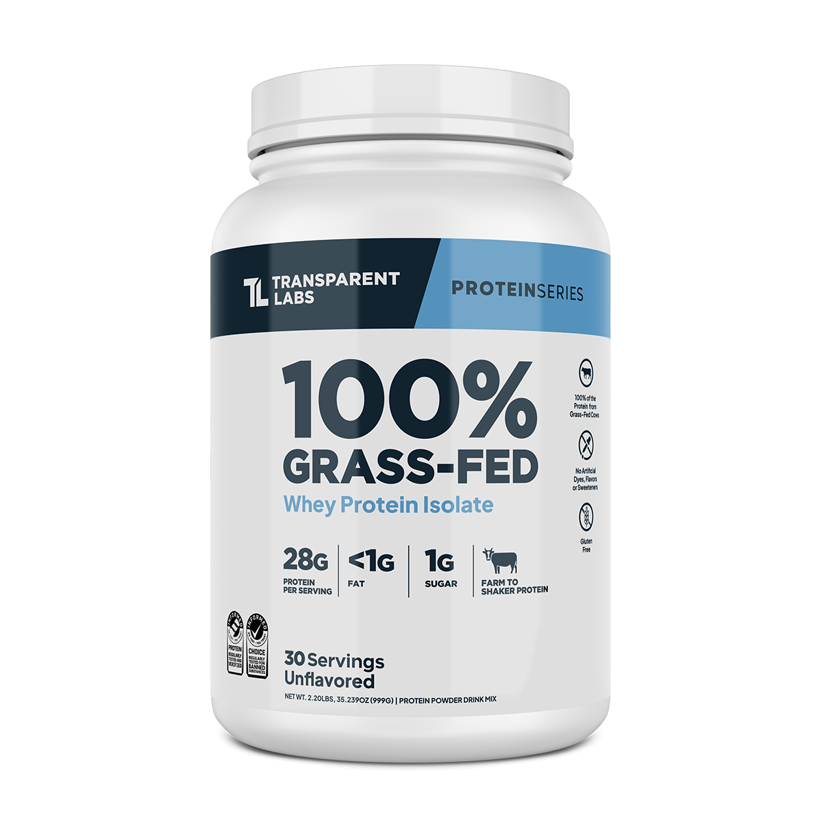 Whey Protein Isolate | 100% Grass Fed Protein Powder