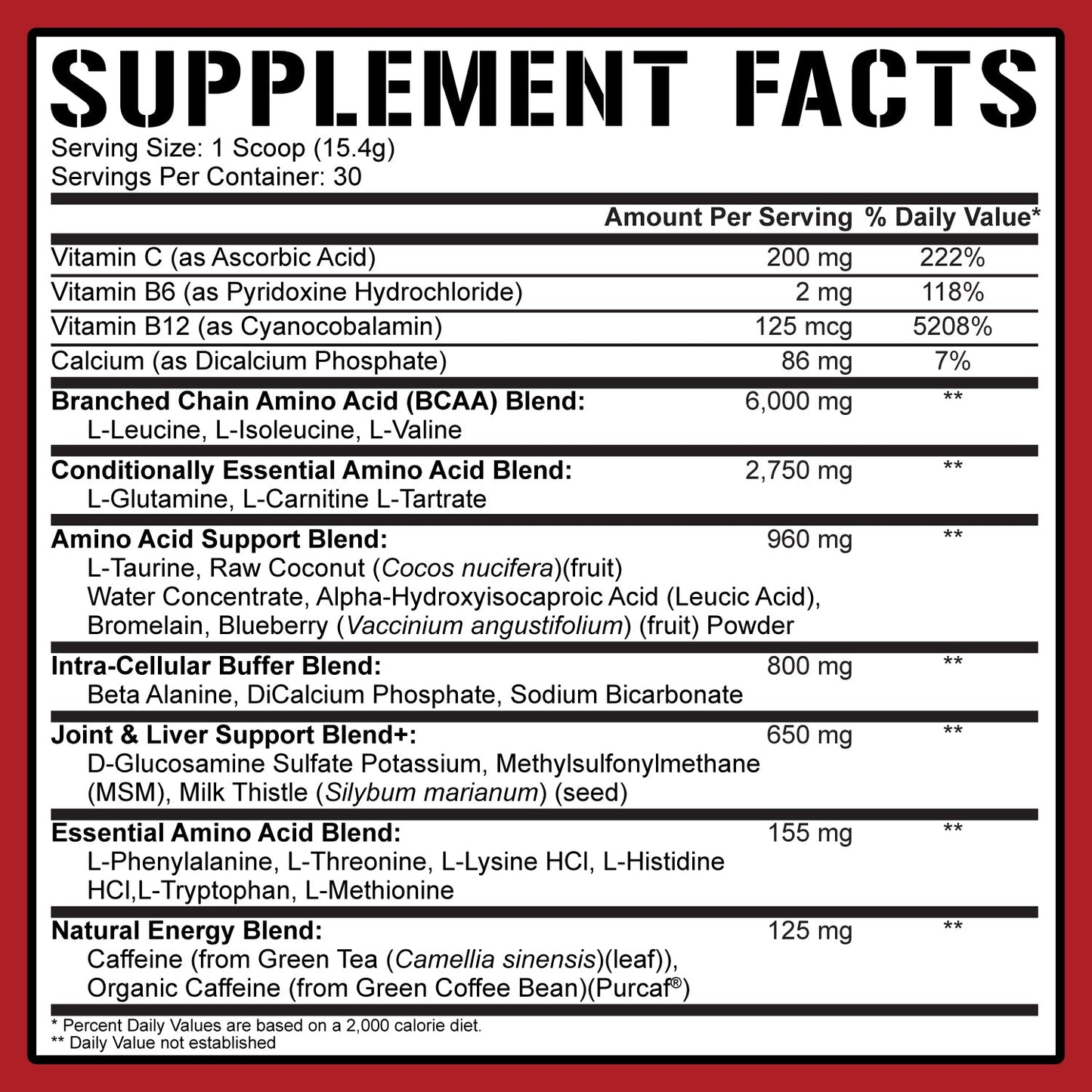 All Day You May Caffeinated BCAA Recovery Drink
