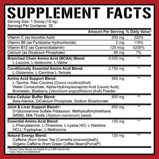 All Day You May Caffeinated BCAA Recovery Drink