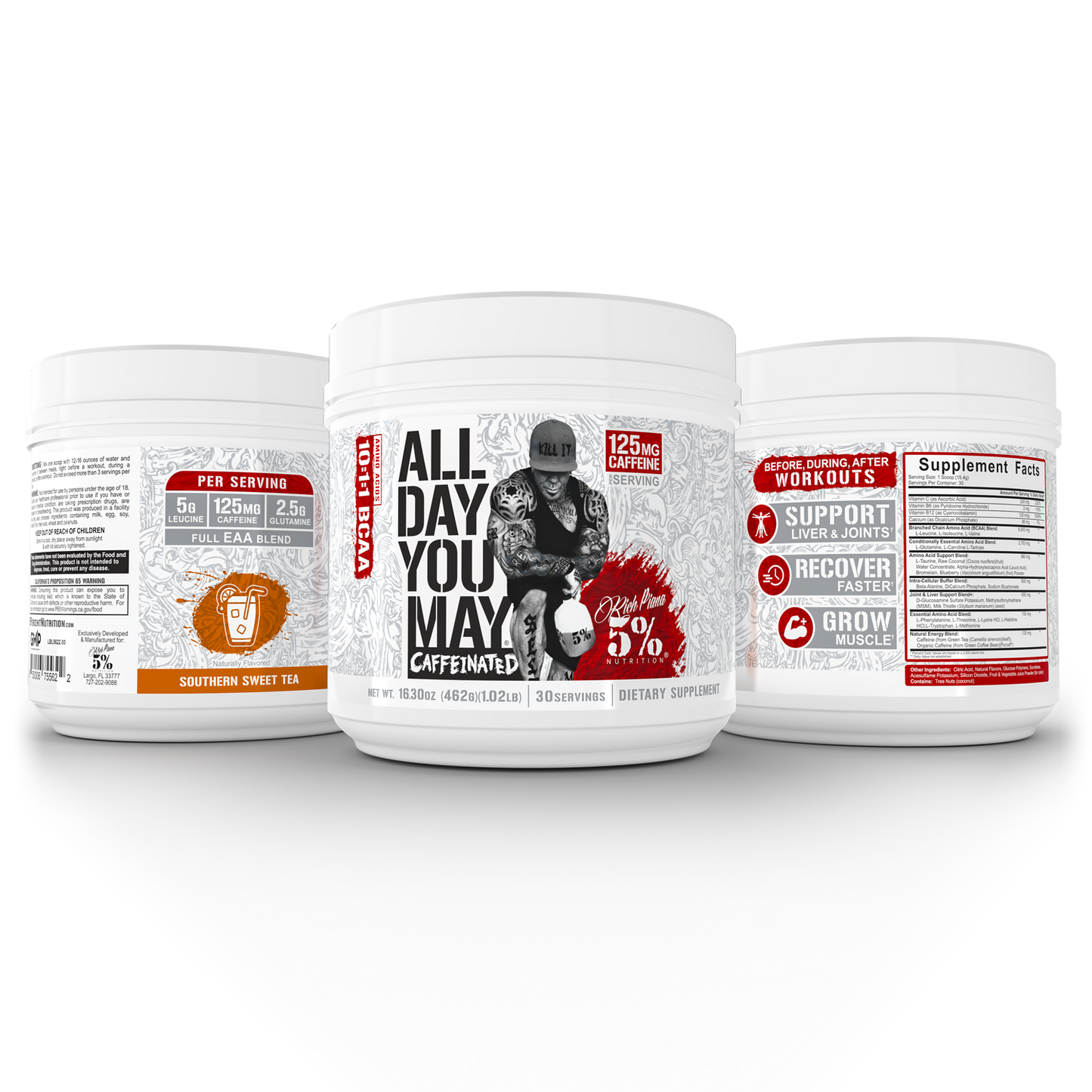 All Day You May Caffeinated BCAA Recovery Drink