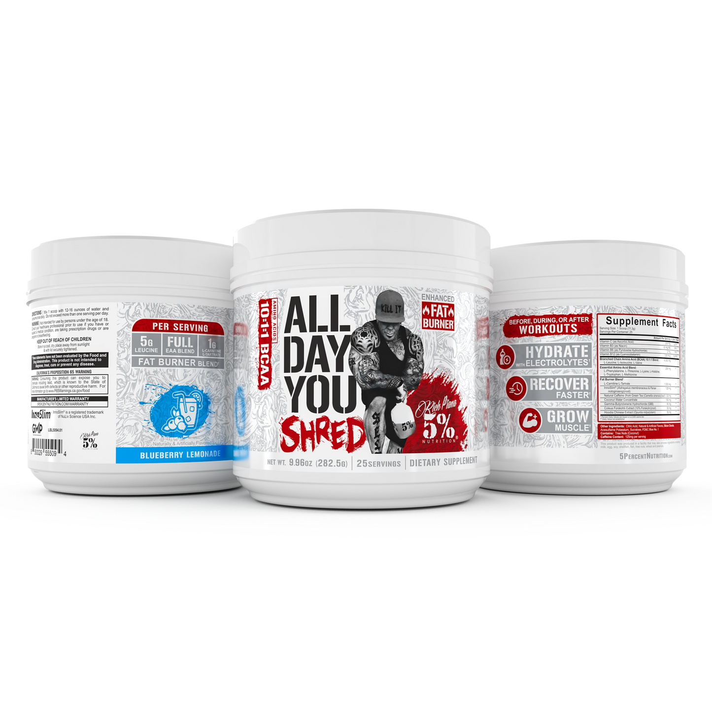 All Day You Shred Fat Burning BCAA Recovery Drink