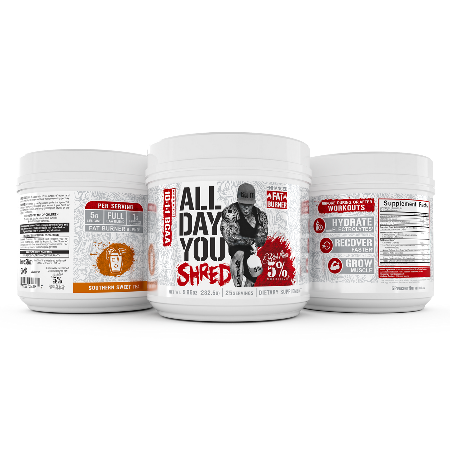 All Day You Shred Fat Burning BCAA Recovery Drink