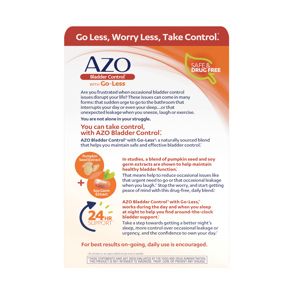 AZO® Bladder Control with Go-Less® Capsules
