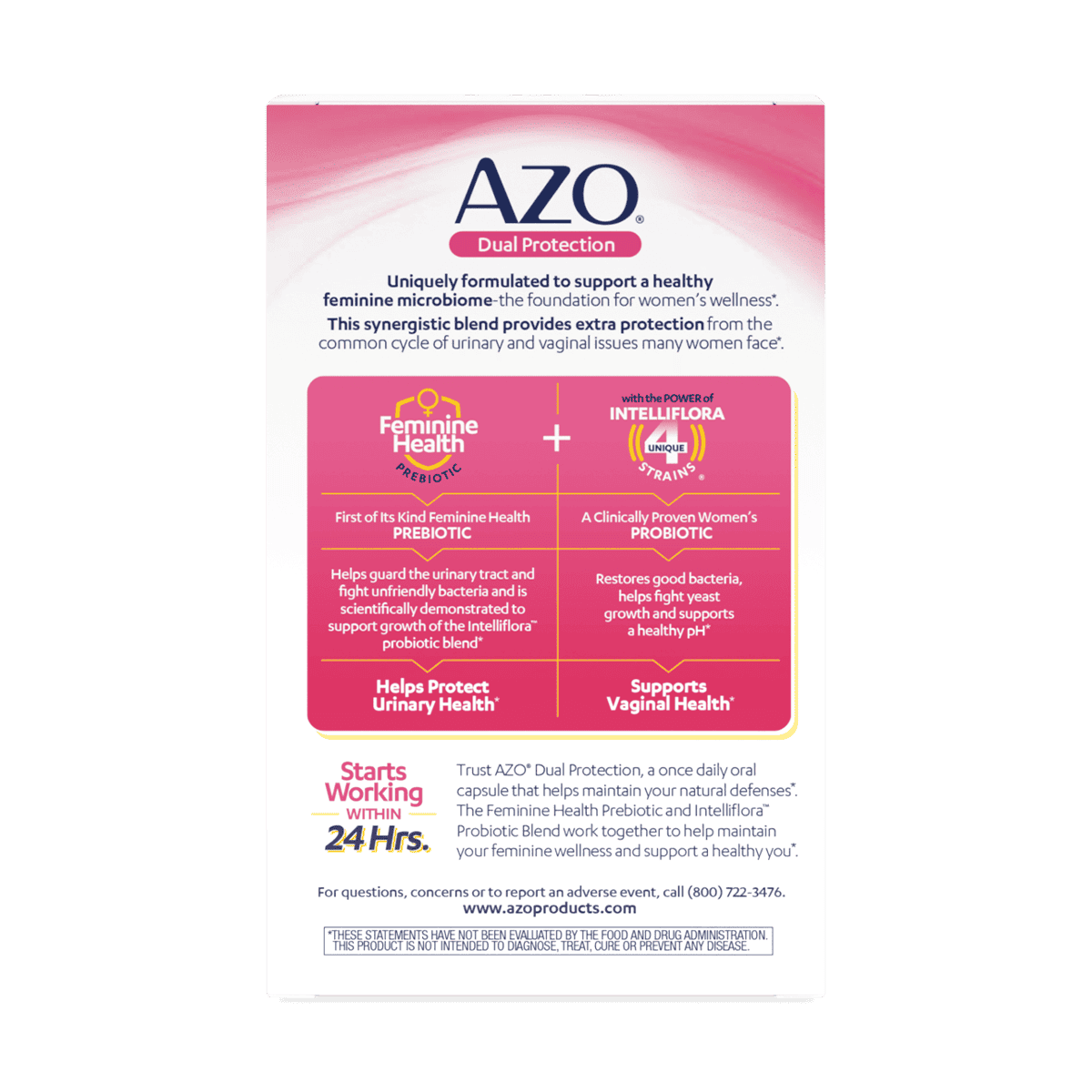 AZO® Dual Protection Urinary + Vaginal Support Capsules