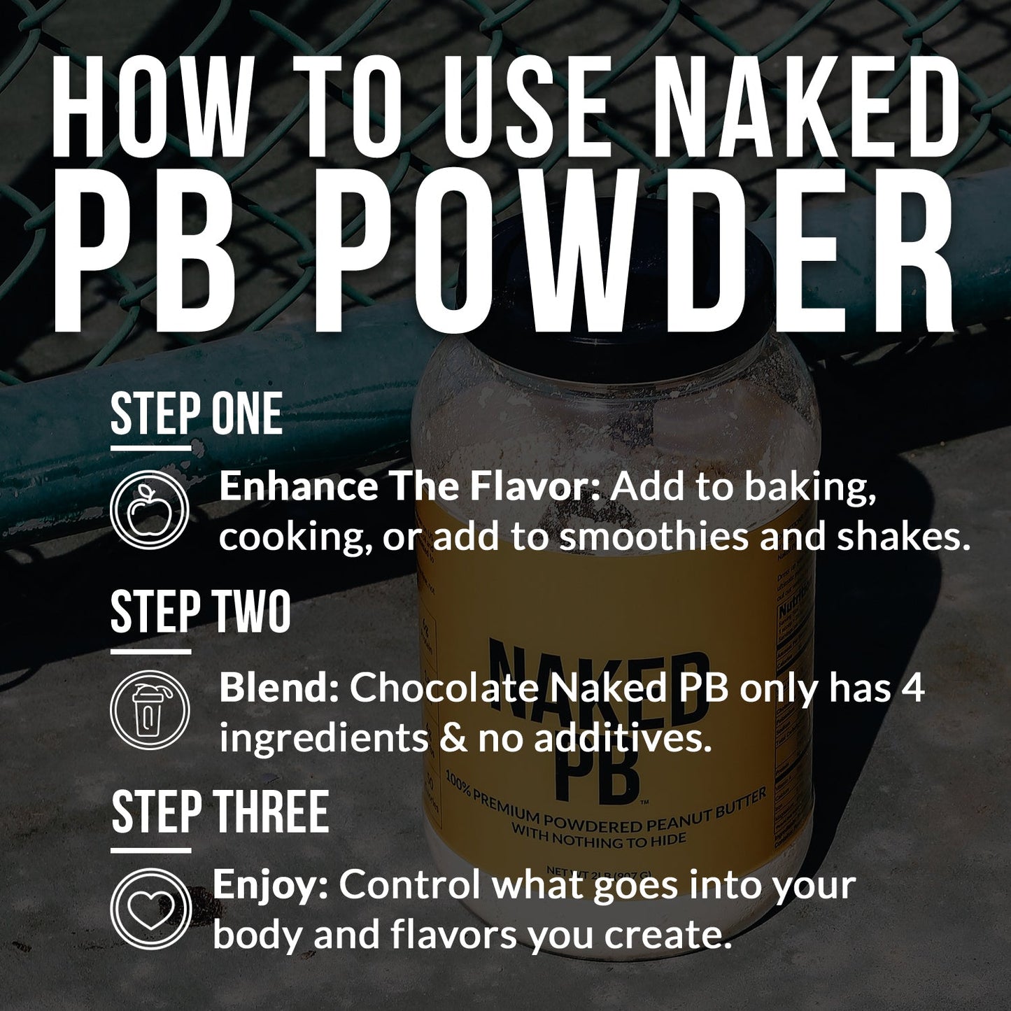 Chocolate Powdered Peanut Butter | Chocolate Naked PB - 1.5LB