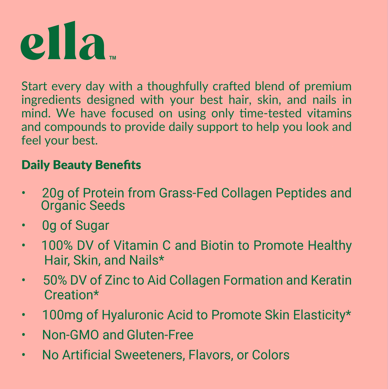 Matcha Latte Collagen Peptides | Beauty Protein Powder