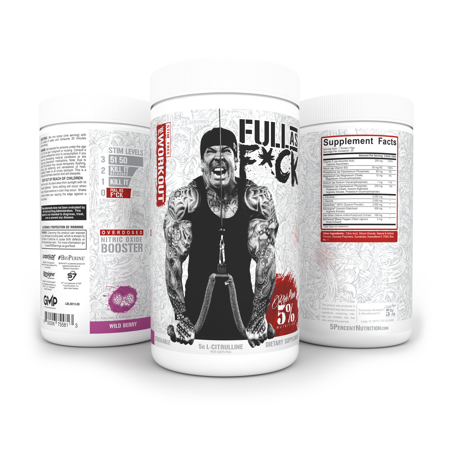 Full As F*ck Nitric Oxide Booster & Non-Stim Pre-Workout