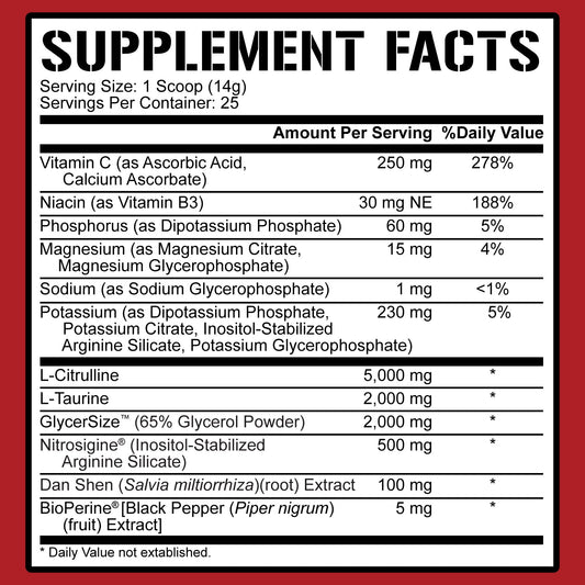 Full As F*ck Nitric Oxide Booster & Non-Stim Pre-Workout