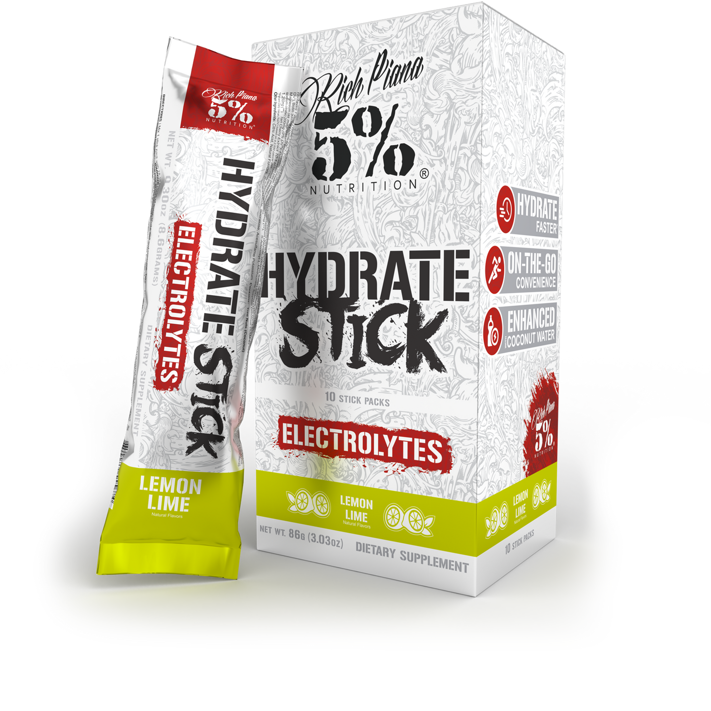 Hydrate Sticks (10 Sticks) - 5% Nutrition
