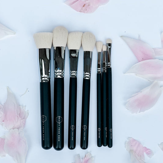 7-Piece Makeup Brush Roll