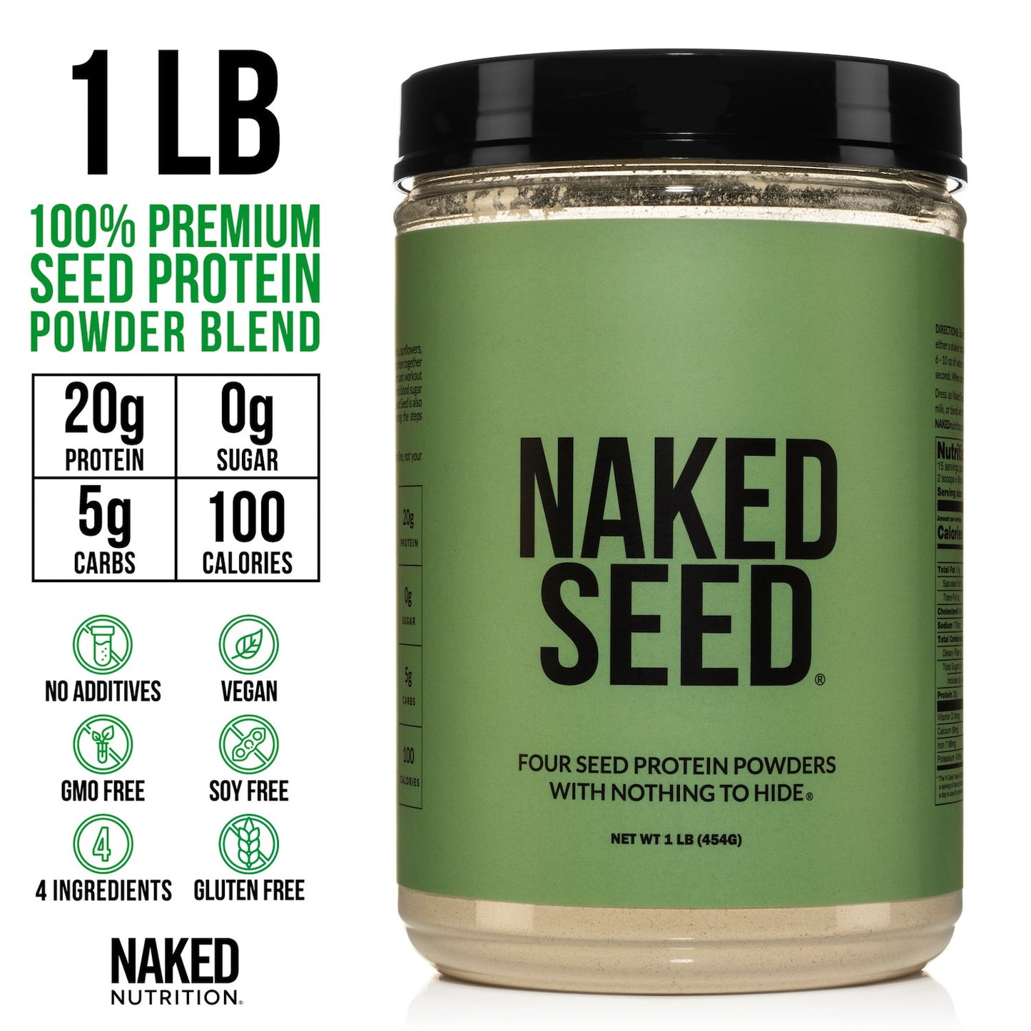 Seed Protein Powder | Naked Seed - 1LB