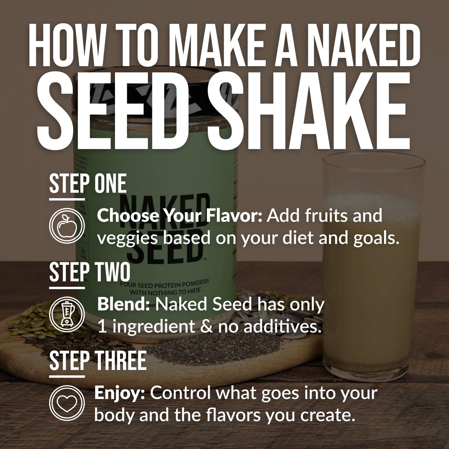 Seed Protein Powder | Naked Seed - 1LB