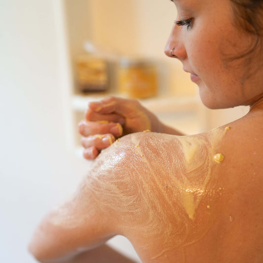 Vanilla Almond Whipped Soap + Scrub