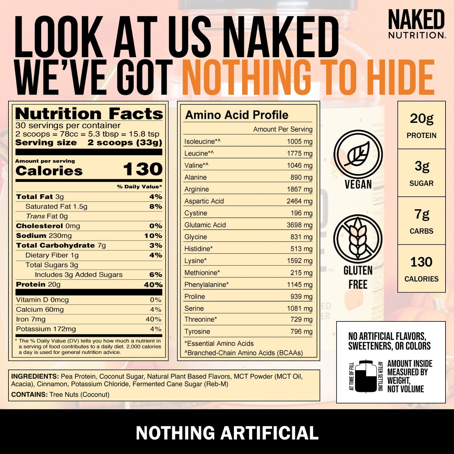 Pumpkin Spice Protein Shake | Naked Shake - 30 Servings