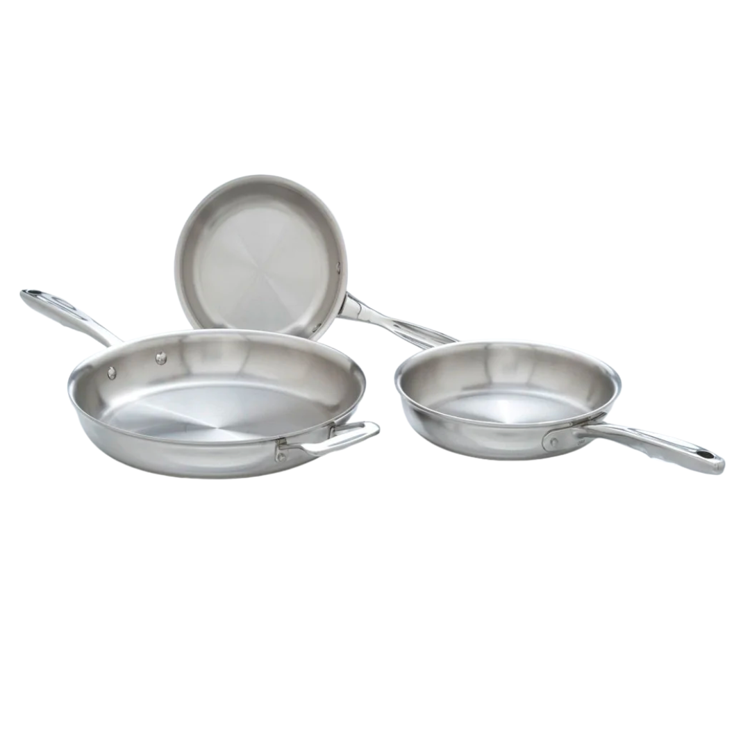 360 COOKWARE STAINLESS STEEL PANS