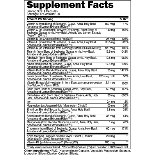Daily Multivitamin Supplement | 120 Capsules