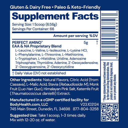Perfect Amino Powder NSF Certified for Sport
