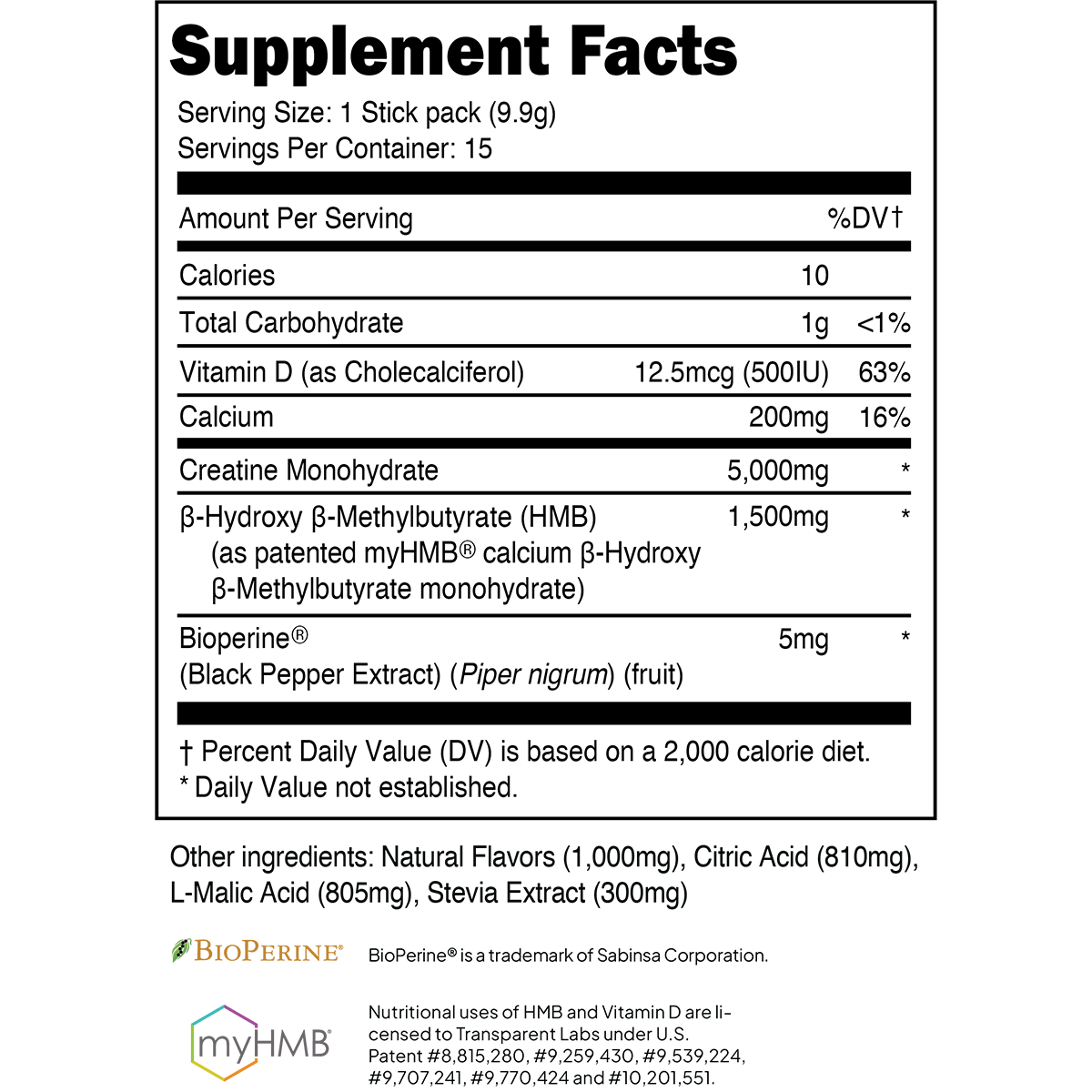 Creatine HMB Travel Packs