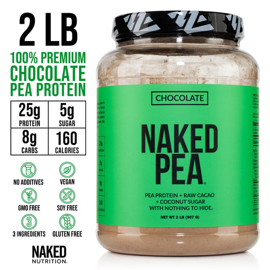 Chocolate Pea Protein Powder | Naked Chocolate Pea - 2LB