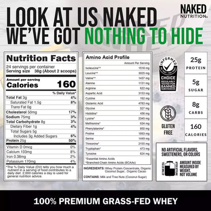Chocolate Whey Protein Powder | Naked Chocolate Whey - 2LB
