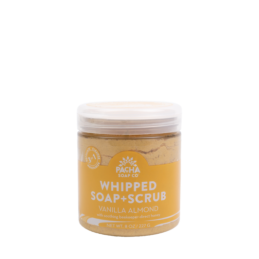 Vanilla Almond Whipped Soap + Scrub