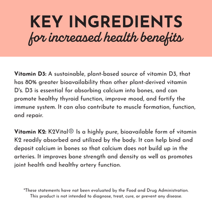 Vitamin D3 + K2