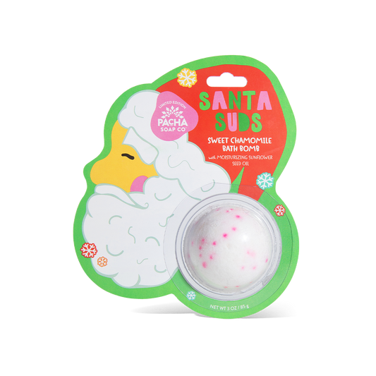Santa Suds Bath Bomb Card