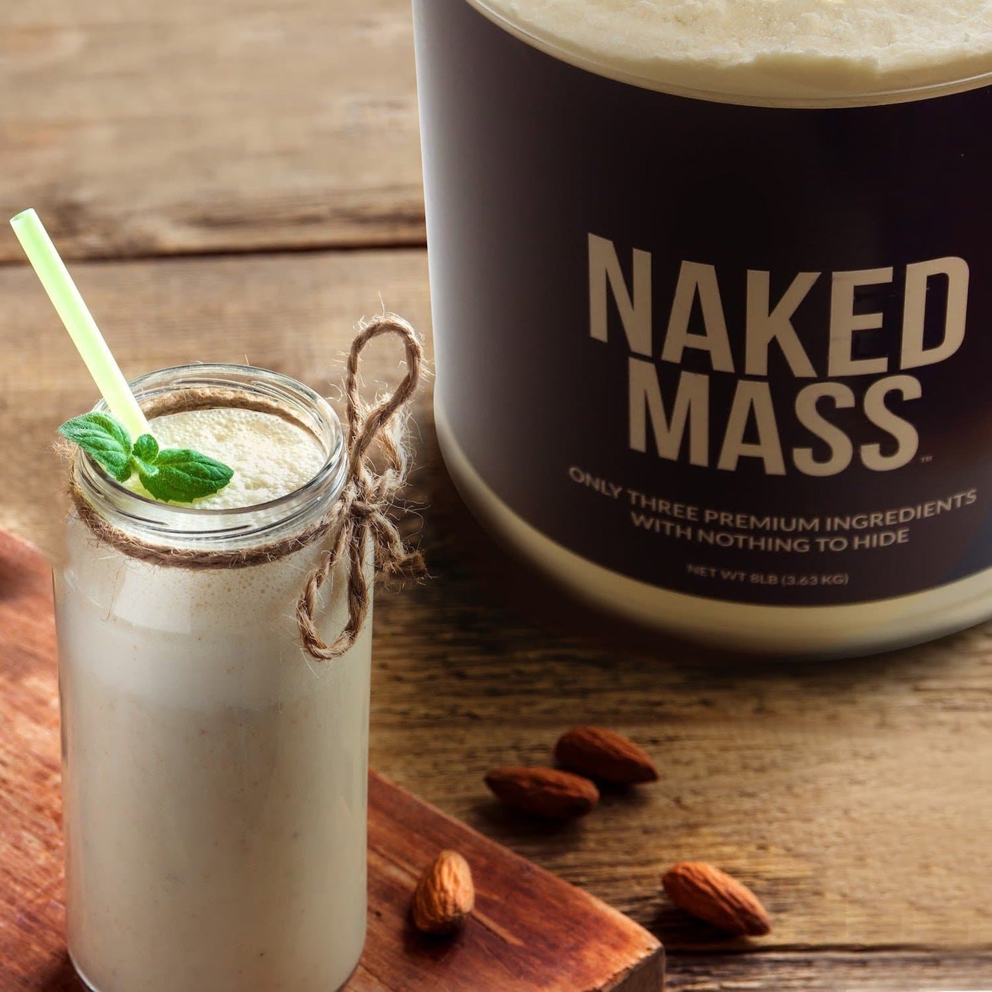 Chocolate Weight Gainer Protein Supplement | Naked Chocolate Mass - 8LB