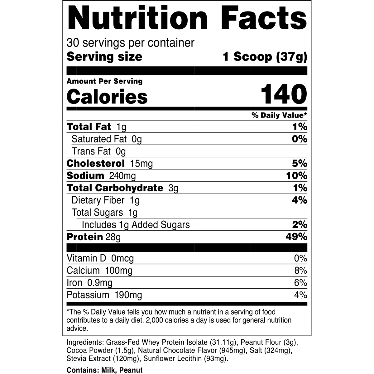 Whey Protein Isolate | 100% Grass Fed Protein Powder