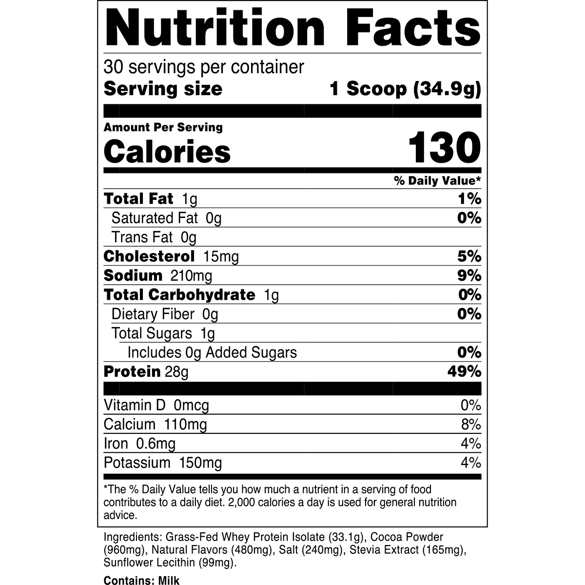 Whey Protein Isolate | 100% Grass Fed Protein Powder